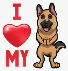 German Shepherd Emoji & Sticker Messages Sticker-7 - Emojis For German Shepherd, HD Png Download, Free Download