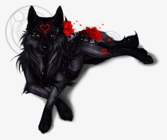 Wolf Eyes Drawing - Red And Black Wolf, HD Png Download, Free Download