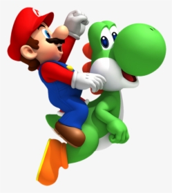 Mario Bros Png - Super Mario On Yoshi, Transparent Png, Free Download