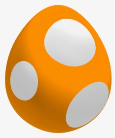 Orange Baby Yoshi Egg Mario Bros Png, Super Mario Party, - Orange Yoshi Egg, Transparent Png, Free Download