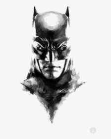Batman Joker Bane Art - Batman Black And White Drawing, HD Png Download, Free Download