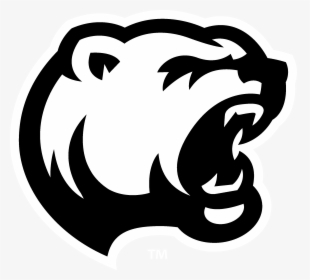 Hershey Bears Chicago Bears Logo Clip Art - Bear Black And White Logo, HD Png Download, Free Download