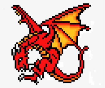 Red Dragon Pixel Art, HD Png Download, Free Download