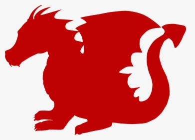 Dragon, Red, Symbol, Fantasy, Isolated, Sitting, Cute - Red Dragon Clip Art, HD Png Download, Free Download