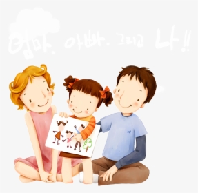 Parent Child Family Mother - Love For Your Family Drawing, HD Png Download, Free Download