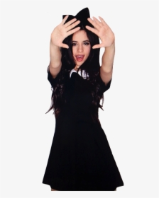 “ ☹ Transparent ☹ // Camila Cabello Transparent currently - Camila Cabello Dressed In Black, HD Png Download, Free Download