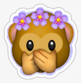 Falling Rose Emoji , Png Download - Emoji With Flower Crown, Transparent Png, Free Download
