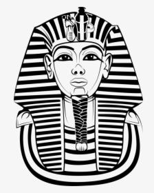 Pharaoh Head Png - Pharaoh Black And White, Transparent Png, Free Download