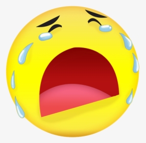 Cry Smiley - Crying Emoji Gif Png, Transparent Png, Free Download