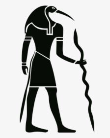 Silhouette, Drawing, Outline, Egypt, Pharaoh - Egyptian Hieroglyphics Clipart, HD Png Download, Free Download