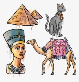 Egyptian Camel Drawing , Png Download - Camel Cartoon Png, Transparent Png, Free Download