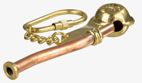 Brass Boatswain Whistle Keychain - Dividers, HD Png Download, Free Download