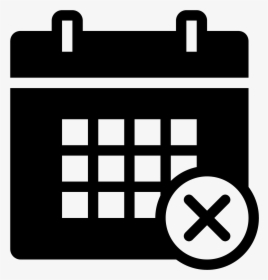 Calendar Delete Filled Icon - Blue Calendar Clipart Png, Transparent Png, Free Download