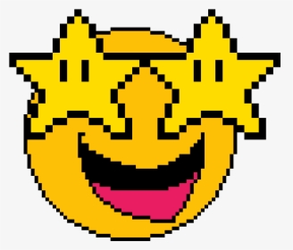 The Grinning Star Emoji - Pixel Mario Star Png, Transparent Png, Free Download