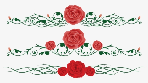 Rose Vine Flower Thorns, Spines, And Prickles Clip - Red Roses Vine Clipart, HD Png Download, Free Download