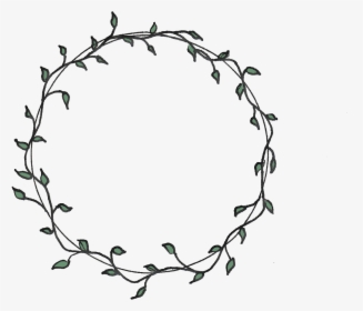 Flower Drawing Embroidery Border - Floral Circle Border Black And White, HD Png Download, Free Download