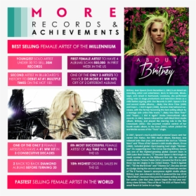 Britney Spears List Of Achievements, HD Png Download, Free Download