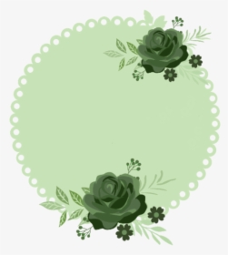 #pattern #template #background #green #flower #circle - Circle Green Flower Background, HD Png Download, Free Download