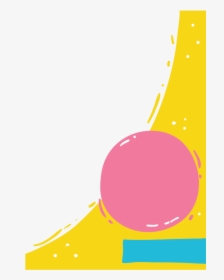 Right Down Yellow Pink Round Book Banner - Graphic Design, HD Png Download, Free Download