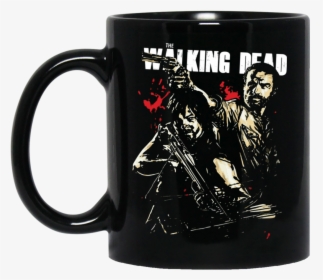 The Walking Dead Mug Rick Grimes Daryl Dixon Coffee - Rick And Daryl T Shirt, HD Png Download, Free Download