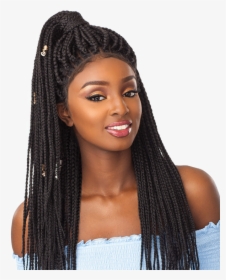 Transparent Braid Png - Lace Front Wig Braids, Png Download, Free Download