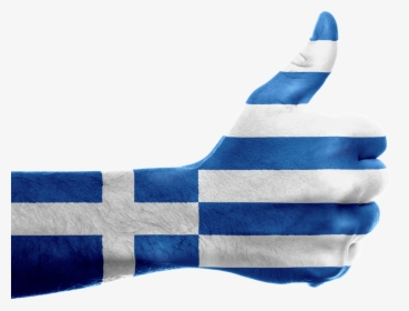 Greece-hand - Greece Flag Hand Transparent, HD Png Download, Free Download
