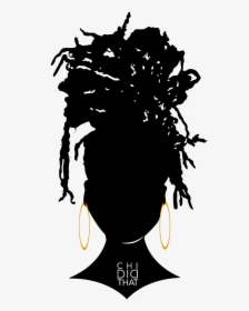 Transparent Braid Clipart - Woman With Locs Clipart, HD Png Download, Free Download