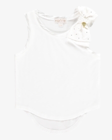 Angel"s Face Jodie Bow Top In White - Active Tank, HD Png Download, Free Download