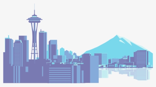 Seattle Skyline Icon - Seattle Vector, HD Png Download, Free Download