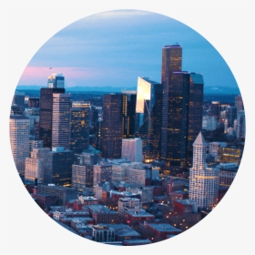 Seattle Skyline At Dusk, Views Of Famous Buildings, - Urban Area, HD Png Download, Free Download