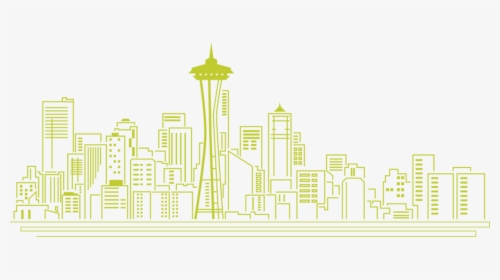 Seattle Skyline - Illustration, HD Png Download, Free Download