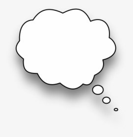 Black Background Thinking Bubble, HD Png Download, Free Download