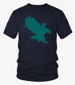 Bald Eagle Silhouette T-shirt - Friends T Shirt With Horror Characters, HD Png Download, Free Download