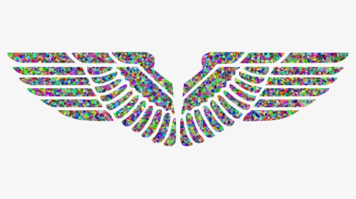 Colorful Silhouette Of An Eagle Wings - Eagle Wings Vector Png, Transparent Png, Free Download