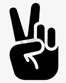 Peace Sign Hand Png, Transparent Png, Free Download