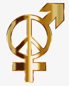 Symbols Gender Gold Png, Transparent Png, Free Download