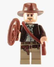Lego Indiana Jones Minifigure With Whip And Satchel, HD Png Download, Free Download