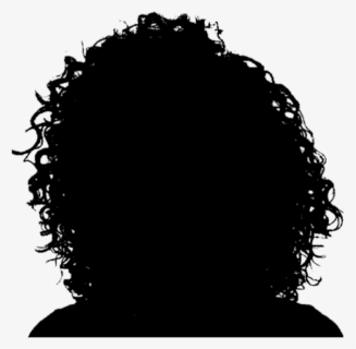 #woman #curlyhair #silhouette - Curly Hair Female Silhouette, HD Png Download, Free Download