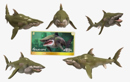 Great White Shark Clipart Cookie Cutter Shark - Hungry Shark World Toys, HD Png Download, Free Download