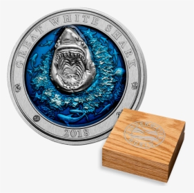 Great White Shark Coin, HD Png Download, Free Download