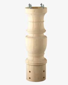 Decorative And Verstile Genuine Hardwood Table Bases - Column, HD Png Download, Free Download