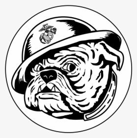 Bulldog Vector Devil Dog - Marine Bulldog Png, Transparent Png, Free Download