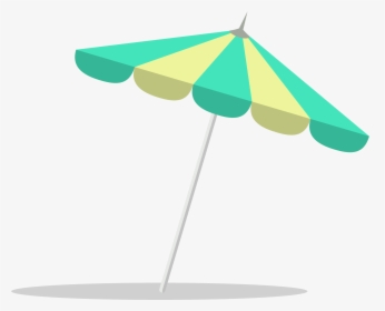 Beach Umbrella Flat Design - Transparent Background Umbrella Png Beach, Png Download, Free Download