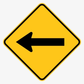 One Direction Arrow Warning Trail Sign Yellow - Road Sign Arrow Png, Transparent Png, Free Download