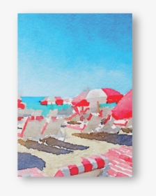 Beach Umbrella 4 Journal - Painting, HD Png Download, Free Download