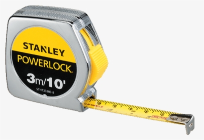 Stanley Stht33203-8 Powerlock 3m X 13mm Metric Imperial - 8m 26 Stanley Power Lock Measuring Tape Stht33428, HD Png Download, Free Download