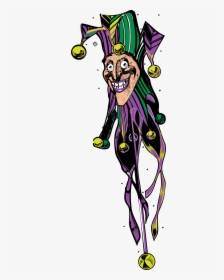 Mardi Gras Jester Sceptre Hq Image Free Png Clipart - Mardi Gras Jester Art, Transparent Png, Free Download