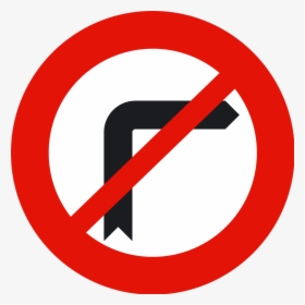 No Right Turn Road Sign, HD Png Download, Free Download