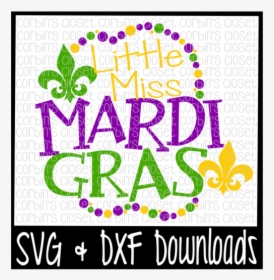 Free Little Miss Mardi Gras * Mardi Gras * Beads Cut - Illustration, HD Png Download, Free Download