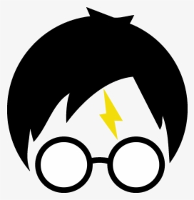 Harry Potter Glasses Vector Art At Free For Personal - Harry Potter Silhouette Png, Transparent Png, Free Download